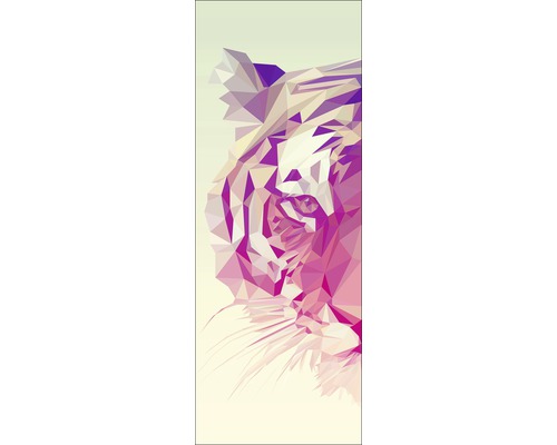 Leinwandbild Polygonal Tiger 27x77 cm