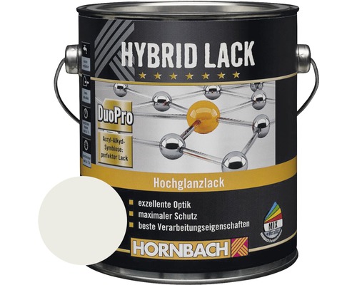 HORNBACH Buntlack Hybridlack Möbellack glänzend RAL 7035 lichtgrau 2 l Dose Hybridlack Hochglanz von Hornbach