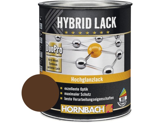 HORNBACH Buntlack Hybridlack Möbellack glänzend RAL 8011 nußbraun 750 ml