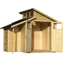 Gerätehaus Konsta Studio Set 2 mit Fußboden 290 x 202 cm natur-thumb-6