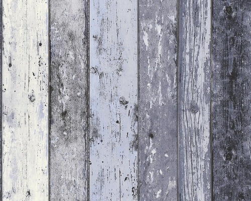 Vliestapete 8550-60 Best of Wood'n Stone Bretterzaun blau