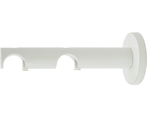 Wandträger 2-läufig für Rivoli weiß Ø 20 mm 12 cm lang