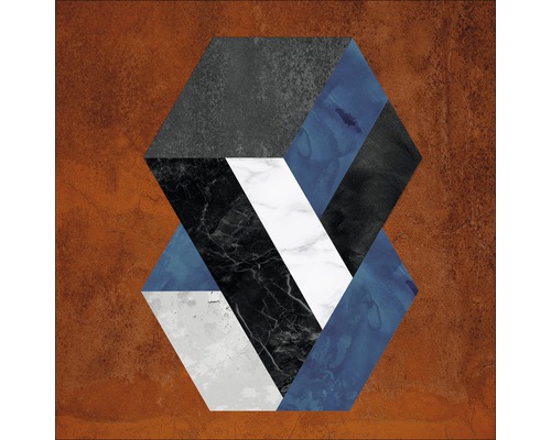 Abstraktes geometrisches Muster mit sechseckigen Formen