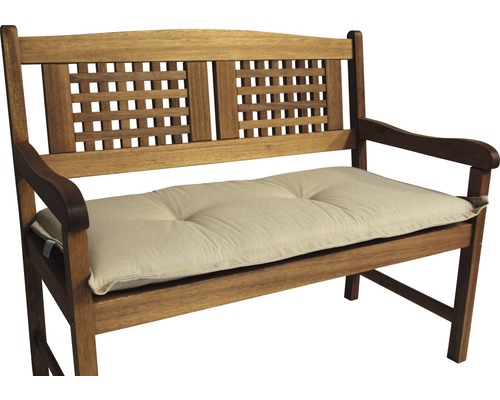 Auflage für Gartenbank Polycotton 3-Sitzer beige
