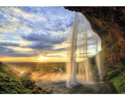 Fototapete Vlies 13056V4 Wasserfall 2-tlg. 254 x 184 cm