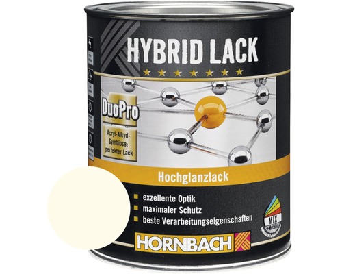 HORNBACH Buntlack Hybridlack Möbellack hochglänzend RAL 9010 reinweiß 750 ml