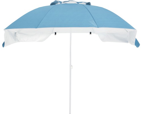 Tempera Terrassenschirm 2,7 M – 8 Rippen, Blau, Automatisch Neigbar, UV-beständig