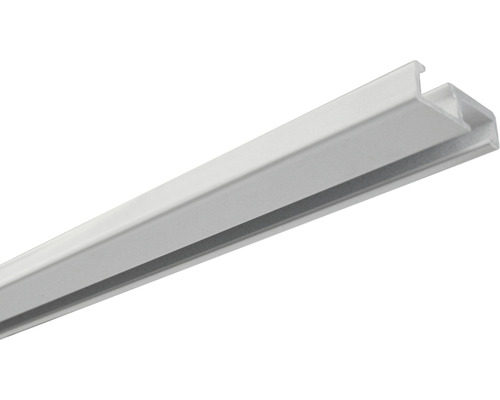Aluminium-Vorhangschiene weiß 1-läufig 150 cm Gardinenschiene aus Kunststoff