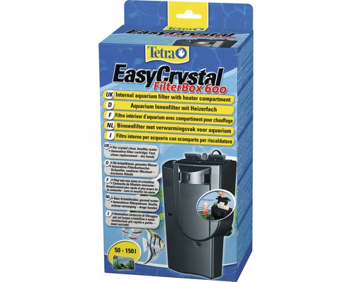 Tetra EasyCrystal FilterBox 600 Aquarium Innenfilter mit Heizfach im Karton