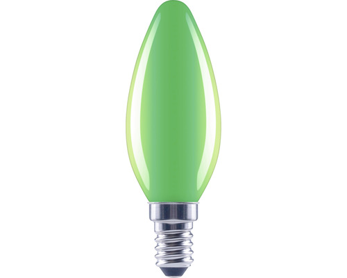 FLAIR LED Kerzenlampe C35 E14/2W grün