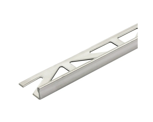 Winkel-Abschlussprofil Durosol Edelstahl natur 250 cm Höhe 9 mm Fliesenschiene aus Metall
