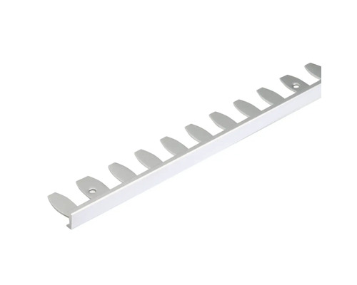 Winkel-Abschlussprofil Durosol Aluminium silber 250 cm Höhe 11 mm Aluminium Leiste mit Abstandhaltern