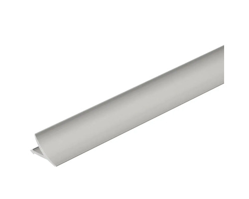 Anschlussprofil T-Cove Aluminium silber 250 cm Höhe 12 mm Kunststoff Abschlussprofil
