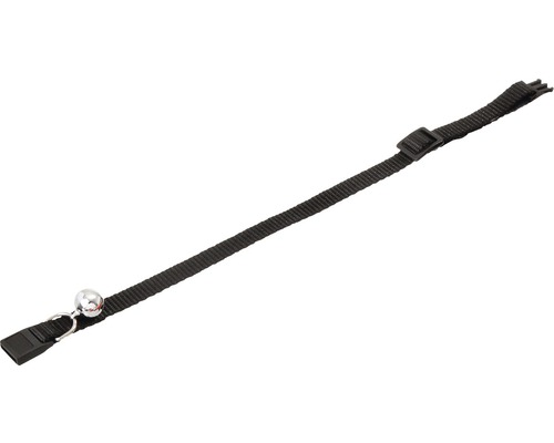 Katzenhalsband Karlie mit Sicherheitsverschluss und Glöckchen 10 mm 15-25 cm schwarz Katzenhalsband mit Glocke und Schnappverschluss