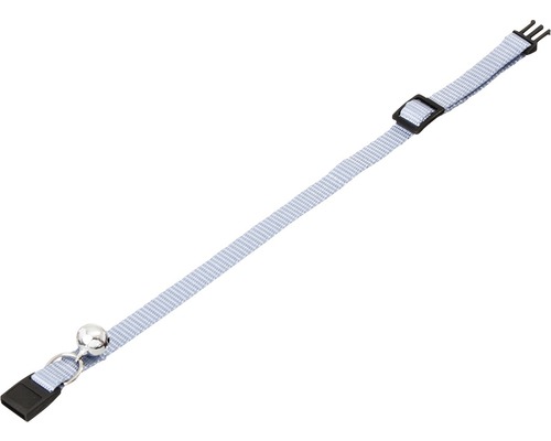 Katzenhalsband Karlie mit Sicherheitsverschluss und Glöckchen 10 mm 15-25 cm hellblau Katzenhalsband mit Glocke und Sicherheitsverschluss