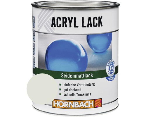 HORNBACH Buntlack Acryllack seidenmatt lichtgrau 2 l