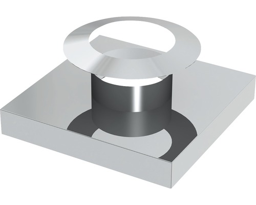 Furado F Kopfabdeckung zur bauseitigen Verkleidung mit Wetterkragen EW Ø160mm Illustration einer Metalldichtungsscheibe für den Sanitärbereich