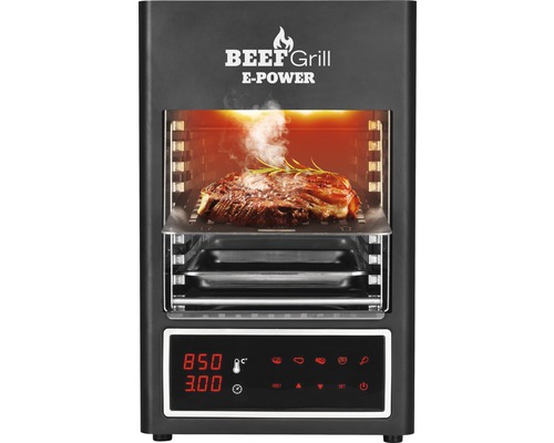 Beef Grill E-Power mit Steak im Garraum