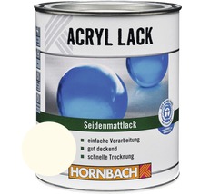HORNBACH Buntlack Acryllack seidenmatt reinweiß 375 ml-thumb-0