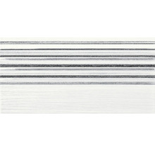 Steingut Wandfliese Trame Fascia bianco 20 x 40 cm-thumb-0