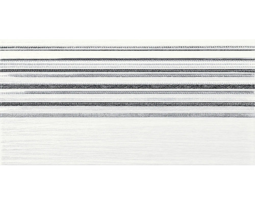 Steingut Wandfliese Trame Fascia bianco 20 x 40 cm