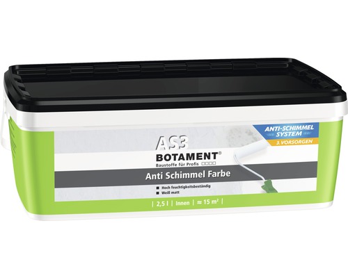 BOTAMENT Antischimmelfarbe AS3 weiß 2,5 l