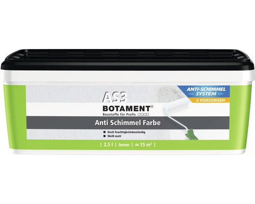 Botament Anti Schimmel Farbe im 2,5 Liter Eimer
