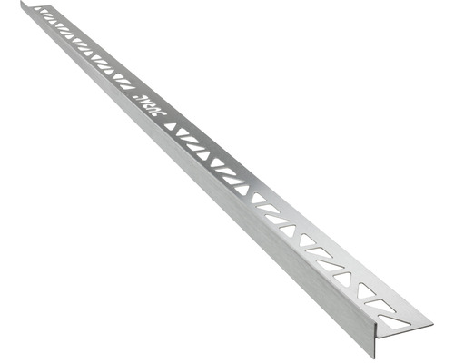 Gefällekeil Dural Shower-GK GKL links Länge 98 cm Höhe 10 mm Fliesenprofil aus Metall mit dreieckigen Ausschnitten