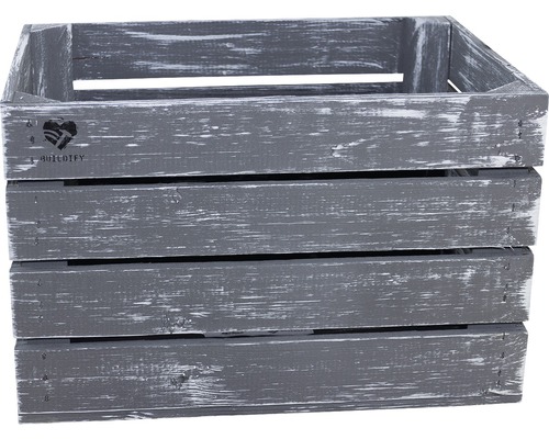 Holzkiste mit rustikalem Finish