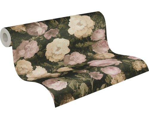 Tapetenrolle mit Blumenmuster