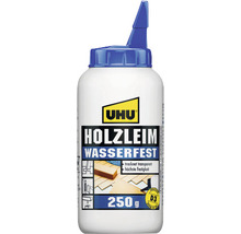 Uhu Holzleim, wasserfest, 250 Gramm Flasche