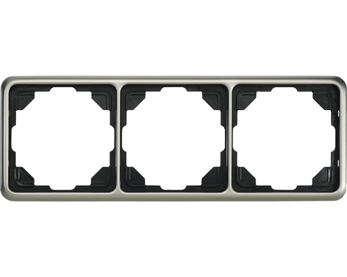 Jung CD 583 PT Abdeckrahmen 3-fach platin CD Dreifachrahmen für Schalter und Steckdosen