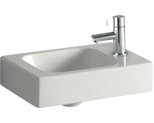 GEBERIT Handwaschbecken iCon Hahnloch rechts 38 cm weiß 124736000