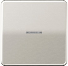 Quadratische Schalterblende aus Metall mit Schlitz