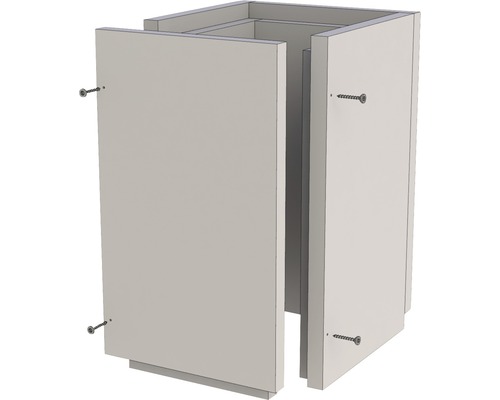 Furado F Schachtelement 500mm lose/verschraubt I19x19cm A29x29cm Unterschrank mit Schrauben zur Montage