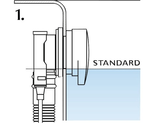 Standard Füllventil für Toilettenspülkästen