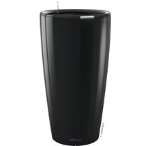 Pflanzvase Lechuza Rondo Ø 40 cm H 75 cm schwarz inkl. Erdbewässerungsystem Pflanzeinsatz Substrat Wasserstandsanzeiger