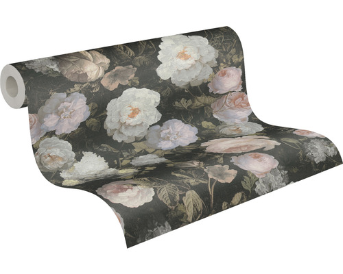 Tapetenrolle mit Blumenmuster