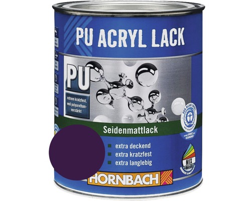 HORNBACH Buntlack PU Acryllack seidenmatt vitelotte violett 375 ml-0