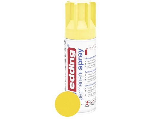 edding® Permanent-Spray Sprühlack verkehrsgelb matt 200 ml Edding Permanent Spraydose