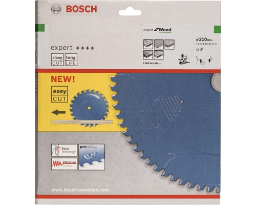 Bosch Expert Wood Kreissägeblatt, Durchmesser 210 mm