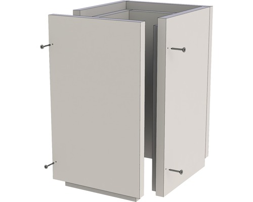 Furado F Schachtelement 500mm lose/verschraubt I21x21cm A31x31cm Montierter Unterschrank mit Schrauben