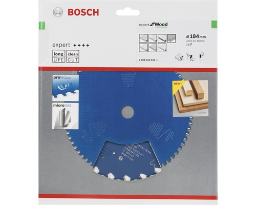 Bosch Expert Wood Sägeblatt, 184 mm Durchmesser