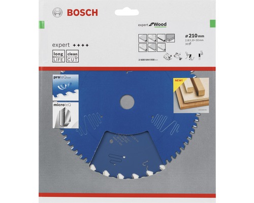 Bosch Expert Wood Sägeblatt, Durchmesser 210 Millimeter