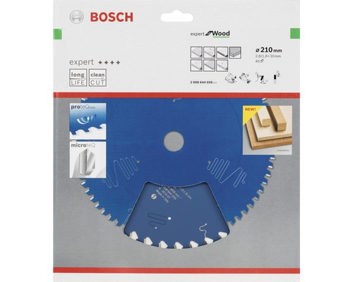 Bosch Expert Wood Sägeblatt, Durchmesser 210 Millimeter