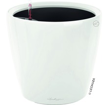 Blumentopf Lechuza Classico LS Ø 28 x H 26 cm weiß inkl. Erdbewässerungsystem Pflanzeinsatz Substrat Wasserstandsanzeiger