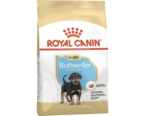 Hundefutter trocken ROYAL CANIN Rottweiler Puppy Welpenfutter 12 kg Royal Canin Rottweiler Puppy Hundefutterpackung