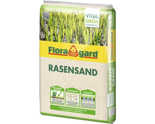 Floragard Rasensand zur Rasenpflege, 15 Kilogramm Sack