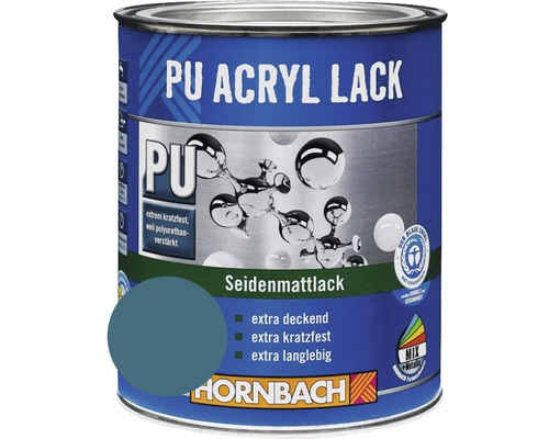 HORNBACH Buntlack PU Acryllack seidenmatt bisbeet türkis 375 ml