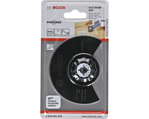 Bosch Starlock ACZ 100 BB BIM Sägeblatt für Holz und Metall